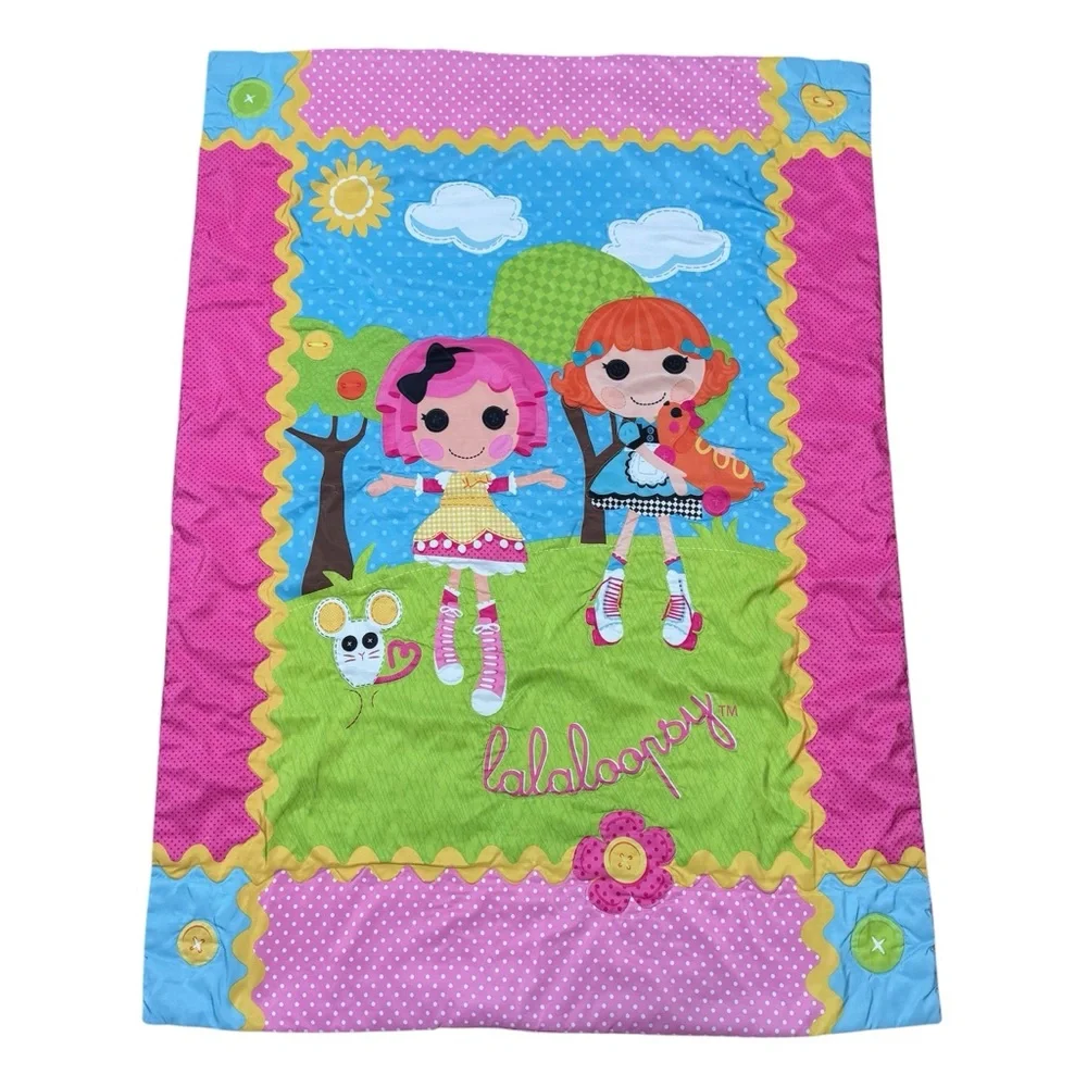 Lalaloopsy Quilted Colorful Toddler Bed Comforter Rare